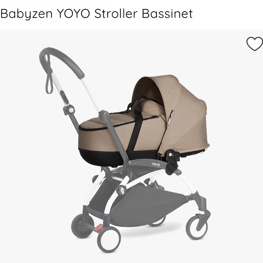 COPY - Babyzen Yoyo Basinett with stroller adapters